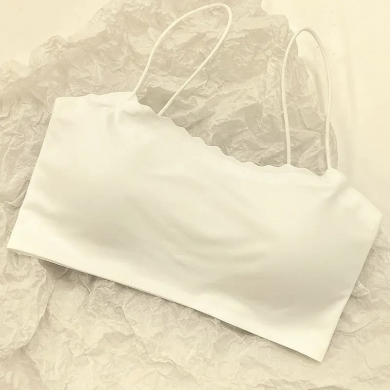 Strapless bežični grudnjak za mali bust, fiksne košarice, bez šavova, tanke naramenice, udoban tanak dizajn