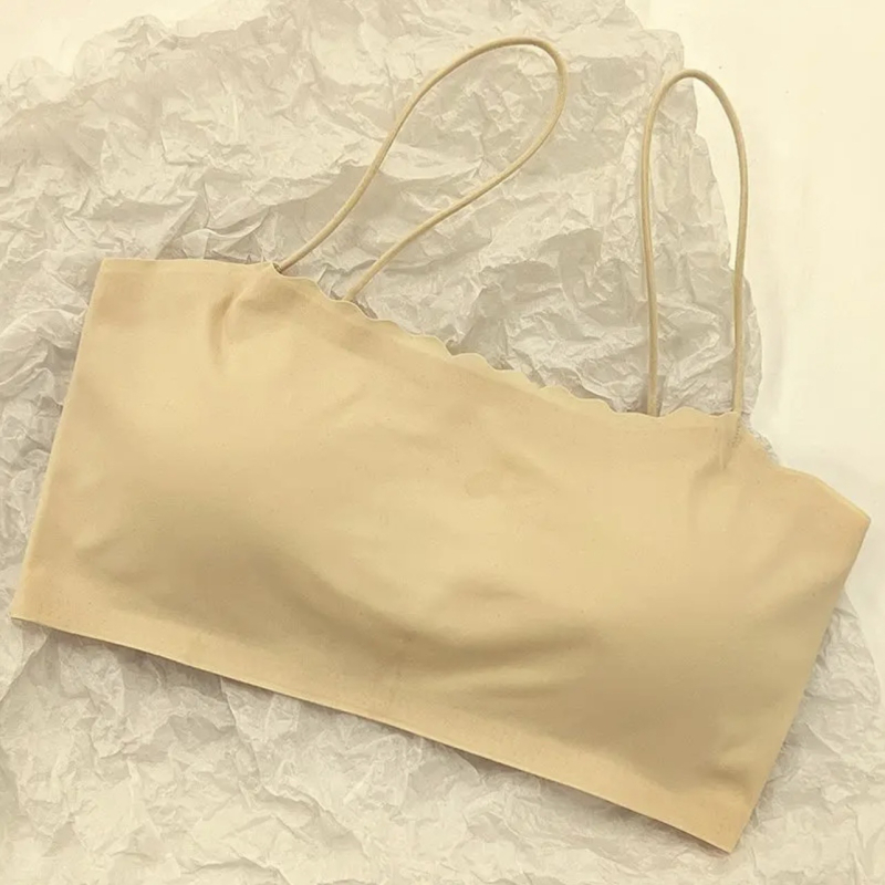 Strapless bežični grudnjak za mali bust, fiksne košarice, bez šavova, tanke naramenice, udoban tanak dizajn