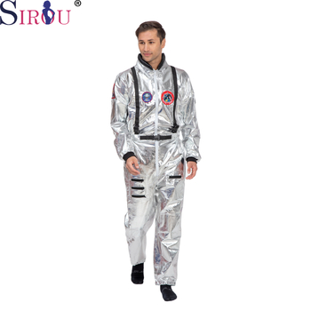 Costum cosplay astronaut pentru Halloween și reprezentații pe scenă | Unisex, adulți, țesătură principală poliester 95%, căptușeală poliester 90%