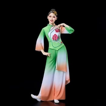 Costum de dans Yangko pentru femei — Set pentru dans popular, țesătură poliester, primăvara 2025