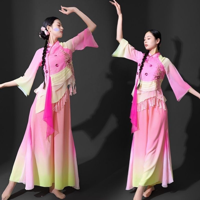 Costum de dans folcloric clasic, unisex, primăvara 2025, One xu, cu etichetă la guler și etichete