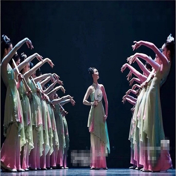 Set de costume pentru dans popular de la Tomi, unisex, materiale flat cloth și spandex, primăvara 2025