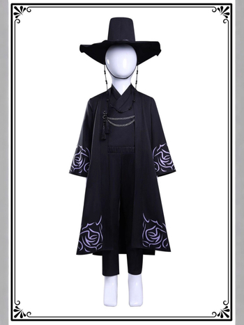 Cosplay kostim za K-Pop grupu: lovac na demone, muški glavni lik, gradski ulični stil, poliester s elastanom <30%, proljeće 2025, za dramu i role-play igre anime