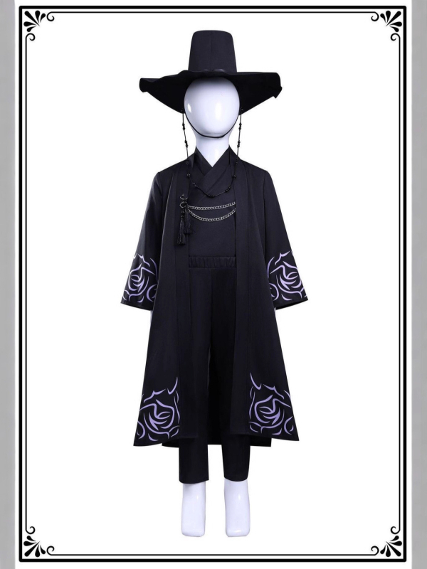 Cosplay kostim za K-Pop grupu: lovac na demone, muški glavni lik, gradski ulični stil, poliester s elastanom <30%, proljeće 2025, za dramu i role-play igre anime