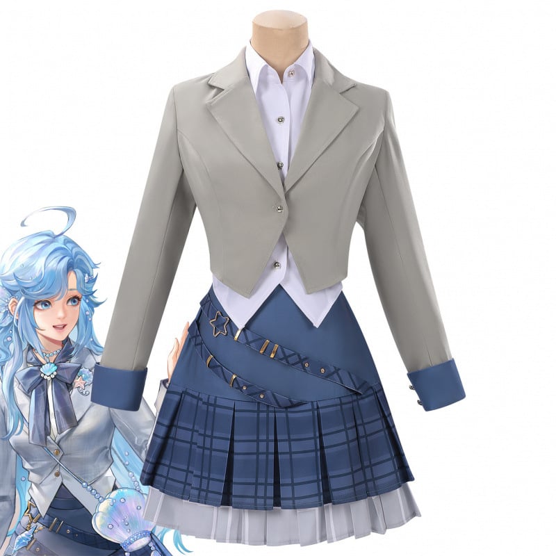 King of Glory Flash Plan cosplay kostim: elegantan ženski kostim s JK suknjom, mekana tkanina, poliester 70-80% glavni, 90-95% sekundarni, proljeće 2025.