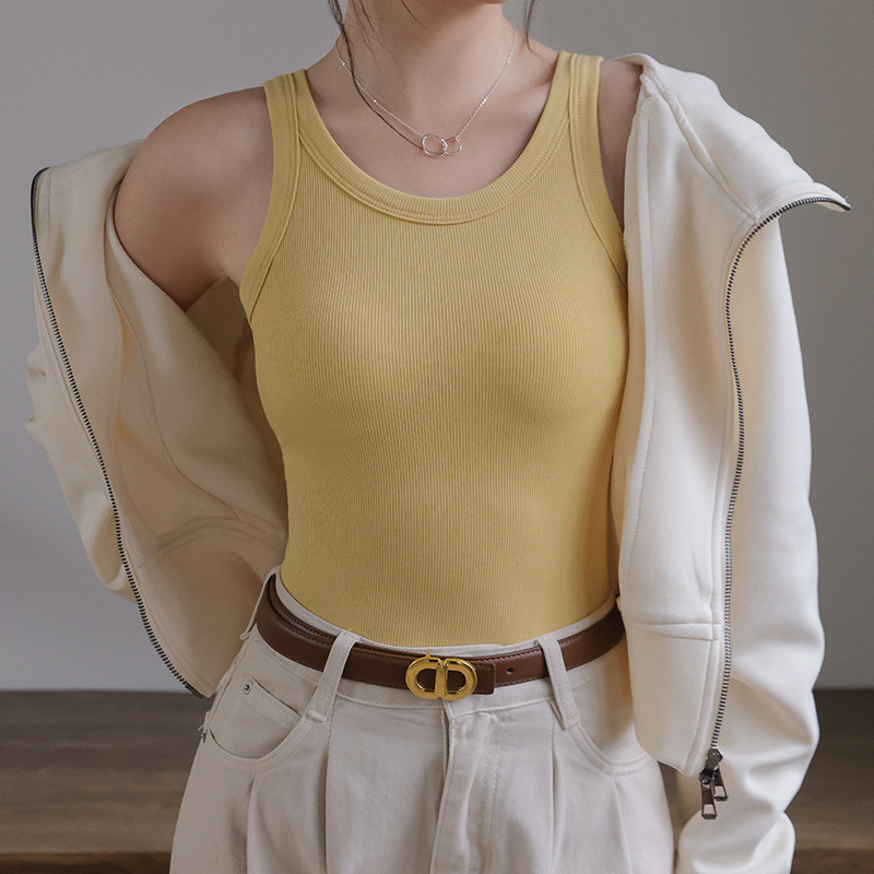 Дамски потник с подплънки за бюст – стандартна дължина, 90–95% вискоза, висока еластичност, презрамки Y‑образни/Halter, лято 2025