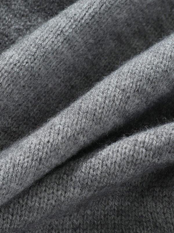 Ανδρικός πλεκτός καρντάγκαν με κουκούλα, σε ιαπωνικό ρετρό στυλ, χαλαρή γραμμή, μακριά μανίκια, ύφασμα από ακρυλικό μείγμα, χειμερινό μοντέλο 2025