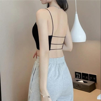 Najlon bezrameni wrap za prsa – tube top s tanjim oblikovanim čašicama, prozračan, bez leđa