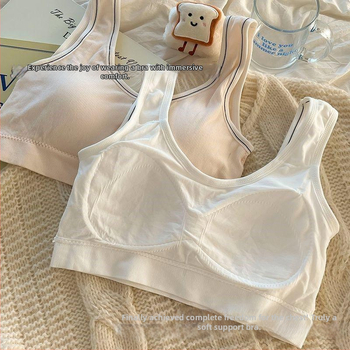 Detská športová podprsenka-vest, nylon, 3/4 miska, tvarovaná miska s tenkým horným a hrubším spodkom, priedušný, pohodlný