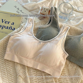 Detská športová podprsenka-vest, nylon, 3/4 miska, tvarovaná miska s tenkým horným a hrubším spodkom, priedušný, pohodlný