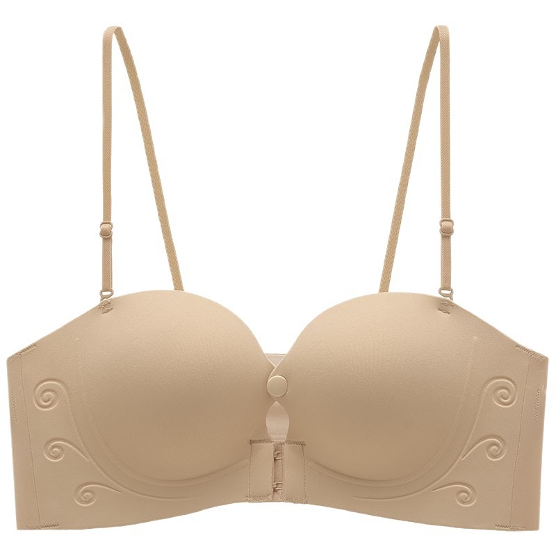 Sutien bez naramenica s prednjim zatvaranjem, nevidljiv i bezšiven dizajn, push-up, protuklizni