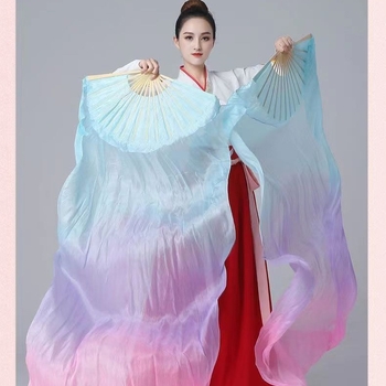 Svilen plesni fan – klasični stil, od bambusa