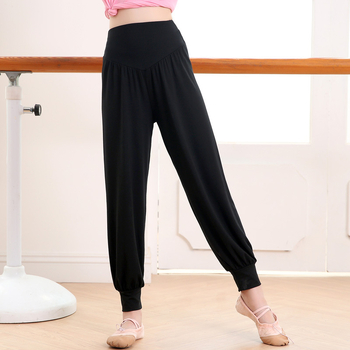 Detské moderné tanečné nohavice, Modal tkanina (viskozа 92%), Modal podšívka (viskóza 92%), na celú sezónu, pre dievčatá