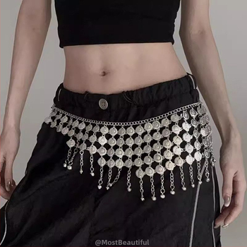 Pásová retiazka z kovu – unisex, športový štýl, pre mladých, jarné uvedenie 2025