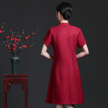 Ruha hamis kétrészes dizájn, A-vonalú midi, V-nyak, rövid ujjú, poliészter