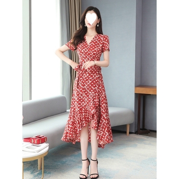 Ice Silk ruha, plusz méret, V-nyakú, midi hossz, poliészter 90–95%