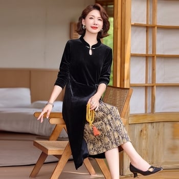 Patchwork ruha, Peach gallér, hosszú ujjú, közepes hosszúságú, poliészter anyag