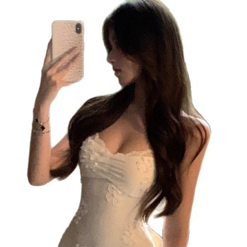 Csipés paneles ruha masnival, V-nyakú, hosszú ujjak, magas derék, közepes-hosszú hosszúságú, poliészter keverék