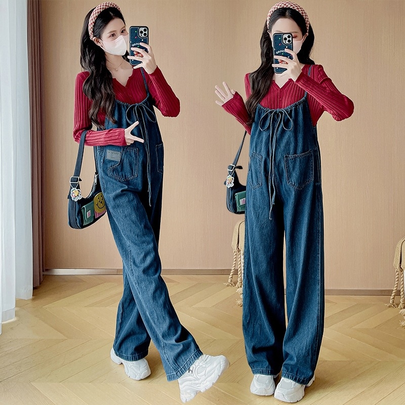 Kostim za trudnice s hlačama, color-block uzorak, rukav 3/4, poliester, postotak poliester 70–80%