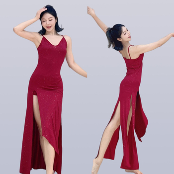 Kostim za belly dance za vježbanje, Led silk tkanina, dvostruko poliester 30–50%, Elegantni stil, Šivanje