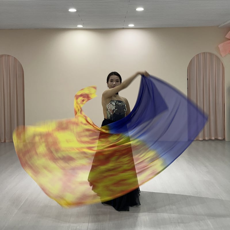 Zastava za obožavanje za ples, šifon i poliester, pravokutni oblik, jesen 2024