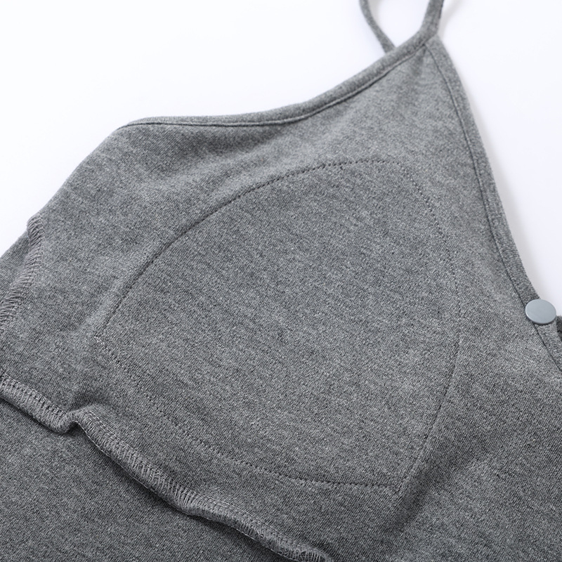 Trodjelni set za trudnice i dojenje – kućni komad, 100% pamuk, dugi rukav i hlače, za dojenje poslije poroda, minimalistički casual