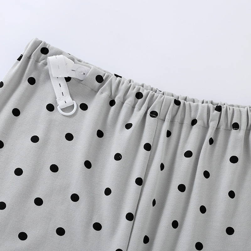 Trodjelni set za trudnice i dojenje – kućni komad, 100% pamuk, dugi rukav i hlače, za dojenje poslije poroda, minimalistički casual