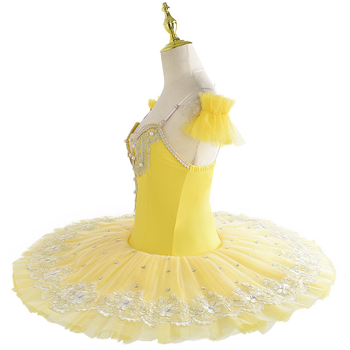 Dječja baletna tutu suknja s naramenicama i šljokicama, Swan Lake stil, materijal: poliester i spandex do 30%, stil Elegant Wind, Fresh and Sweet, br. dancetree, ljeto 2025