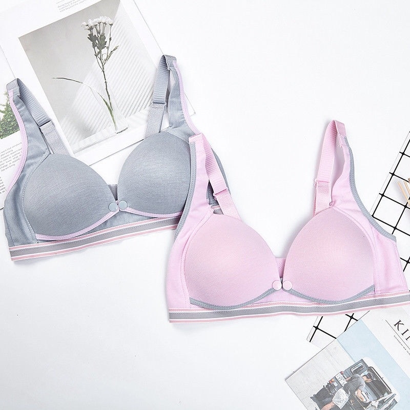 Dojiljni grudnjak poslije poroda - bez metalnih umetaka, stražnje zatvaranje s tri reda kopčica, tanke oblikovane košarice, glavni materijal pamuk