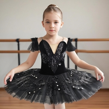 Baletna suknja za djecu i odrasle za scenske nastupe, zima 2024, poliester s elastanom do 30%, akrilni ukrasi, toplinska ukrašavanja, neutralan vjetrovit stil, svježe i slatko.
