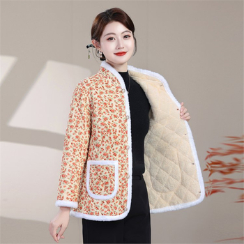 Cvjetna chenille pamučna jakna, opuštenog kroja, dugi rukavi, V-izrez, jednostruko kopčanje, debela, 3D uzorak, jesen-zima 2025