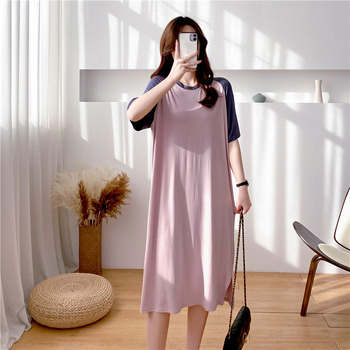 Tehotenské šaty na dojčenie – voľný strih, bavlna 90–95% (Jeseň 2024; vhodné pre všetky ročné obdobia)