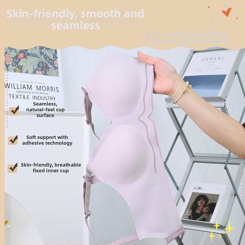 Bezšuvju barojošais krūšturis ar plāniem veidotajiem kausiem, neilona audums, poliesteru pildviela 30–50%, fiksētas dubultās siksnas, aizmugurē trīs rindu āķu aizdare, mežģīņu maliņa, Norbay Love