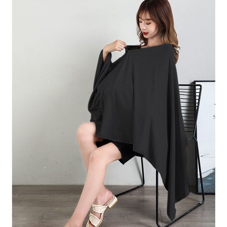 Kardigan za dojenje s prednjim otvorom, okrugli izrez, dugi rukavi, pamuk-elastan smjesa