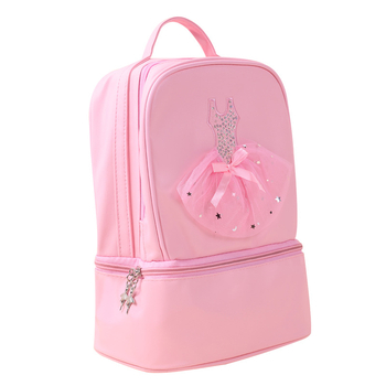 E.dance Wind Oriental – Torba za ples za djevojčice, torba za plesnu praksu, PU koža (60%), etnički stil, za djecu 3–8 godina