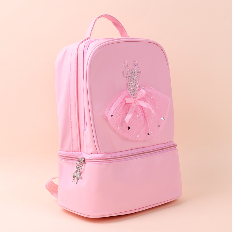 E.dance Wind Oriental – Torba za ples za djevojčice, torba za plesnu praksu, PU koža (60%), etnički stil, za djecu 3–8 godina