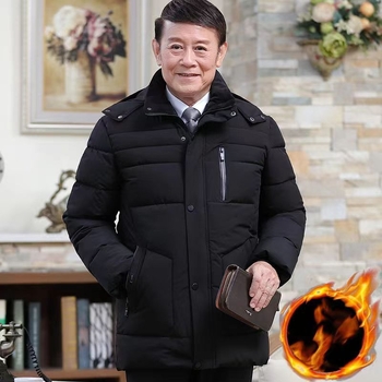 Мъжко дебело памучно яке с качулка и цип, свободен силует; пълнеж от памук; външен плат: полиестерни влакна; подплата: ацетат.