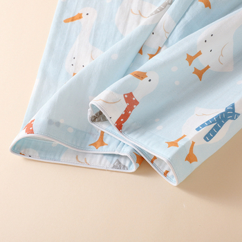 Set za trudnoću i dojenje od 100% pamuka, dvostruka gaze, dugi rukav, gornji dio i hlače, sve sezone.