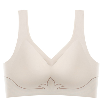 Wrap podprsenka z nylonu so spandexom; plný miska; stredná forma; tlačené švy