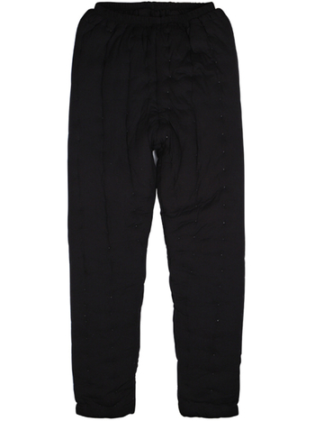 Ανδρικές παντελόνες από βαμβάκι με ψηλή μέση για τον χειμώνα, παχιές και ζεστές, ίσια γραμμή, γέμισμα βαμβάκι