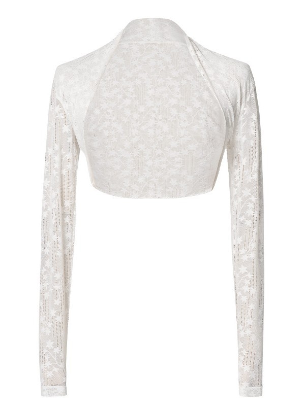 Top de balet pentru antrenament, cu umeri goi și dantelă, material nylon/spandex, pentru toate sezoanele, îmbrăcăminte de dans pentru femei