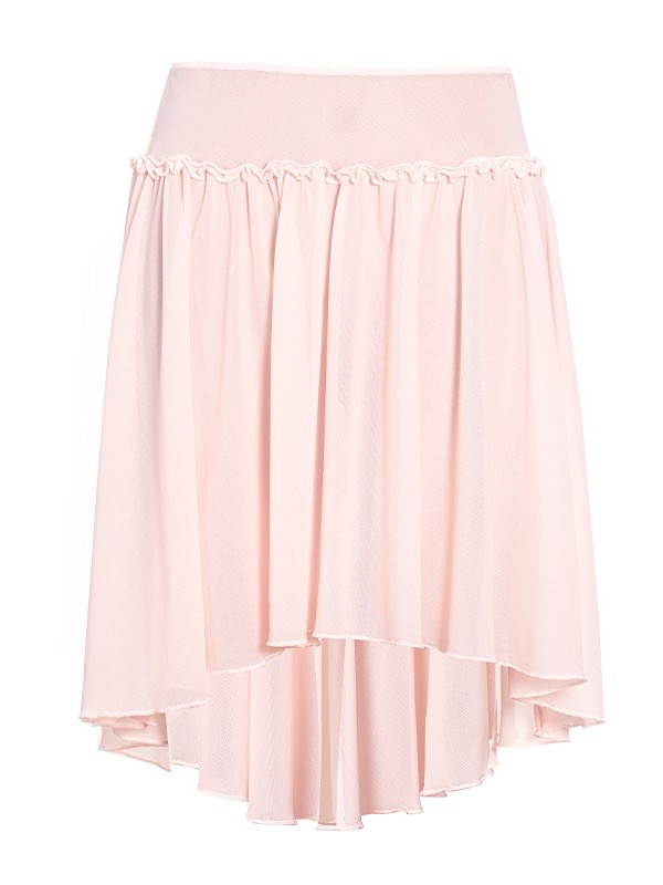 Fustă de balet pentru adulți, talie elastică, plasă moale, exterior nylon 95%, căptușeală spandex 5%, lungime medie