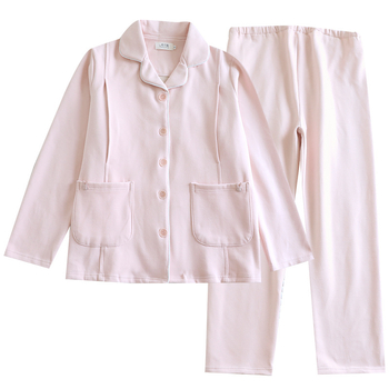 Porodna pidžama za zimu – kućni loungewear s kardigan krojem, Derong termo poliester 80–90%, dugi rukavi, hlače