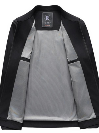 Jachetă din corduroy cu glugă pentru bărbați, croială lejeră, fermoar, ușoară, culoare solidă, material principal: blană de iepure, toamnă 2025