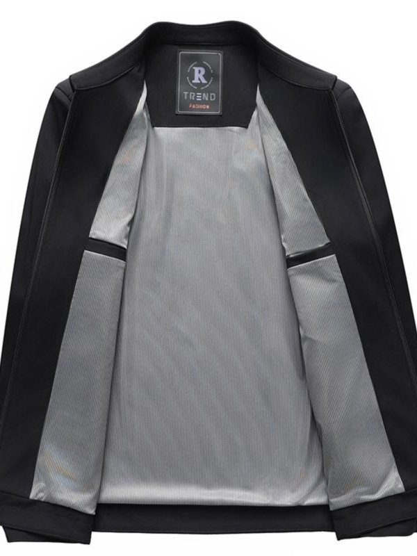 Jachetă din corduroy cu glugă pentru bărbați, croială lejeră, fermoar, ușoară, culoare solidă, material principal: blană de iepure, toamnă 2025