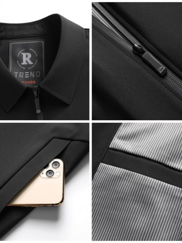 Jachetă din corduroy cu glugă pentru bărbați, croială lejeră, fermoar, ușoară, culoare solidă, material principal: blană de iepure, toamnă 2025