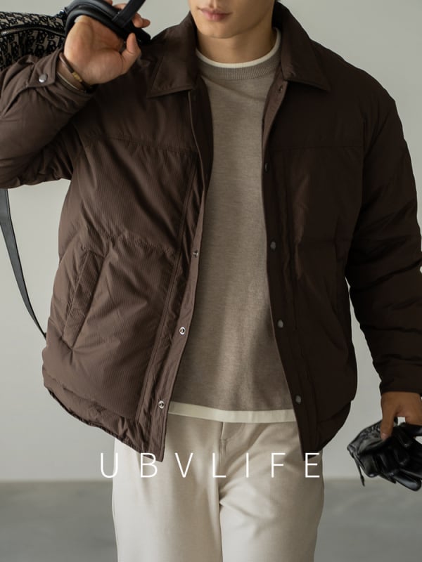 Muška vjetrovka kratka jakna s reverom, flis podstava, 90% guščje peruti, zimska jakna