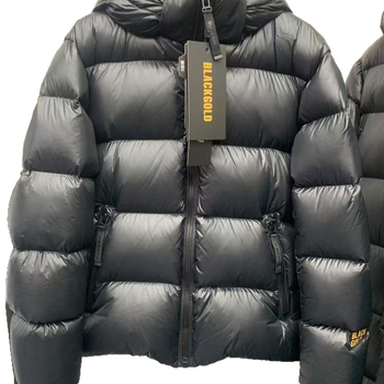 Unisex zimska jakna s kapuljom, kratki kroj, najlon tkanina, punilo bijeli gusji puh 86–90%, volumen downa 650, vjetrovata, vodootporna, prozračna