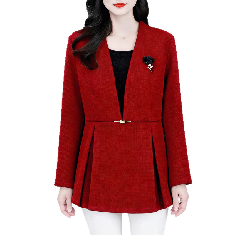 Ženska košulja-bluza s printom, pamuk-poliester 30–50% poliestera, zima 2025, elegantan dnevni stil, normalna duljina (50–65 cm), s etiketom, bez glačanja