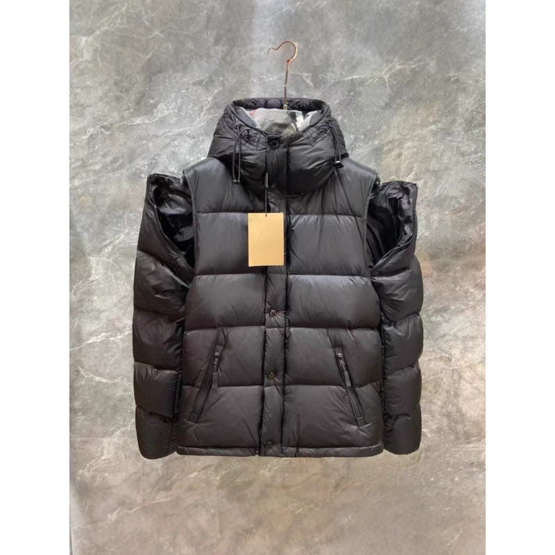 Jakna s odvojivim rukavima i kapuljom, zimni muški stil; punilo: bijeli pačje dolje; sadržaj dolja 91–95%; zaštita od hladnoće -30°C do -15°C